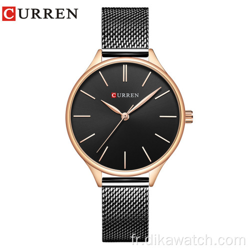 Curren 9024 haute qualité nouveau Design dames cadeau élégant horloge montre femme mode Quartz femme montres Relogio Feminino